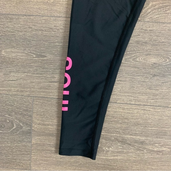 Soul by SoulCycle Cross Color Podium Leggings High Rise Waist Black Pink - Picture 9 of 12